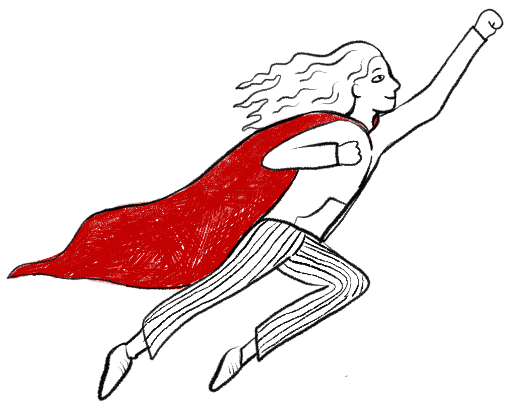 Nucleus Networks Managed IT Supercharge woman in red cape
